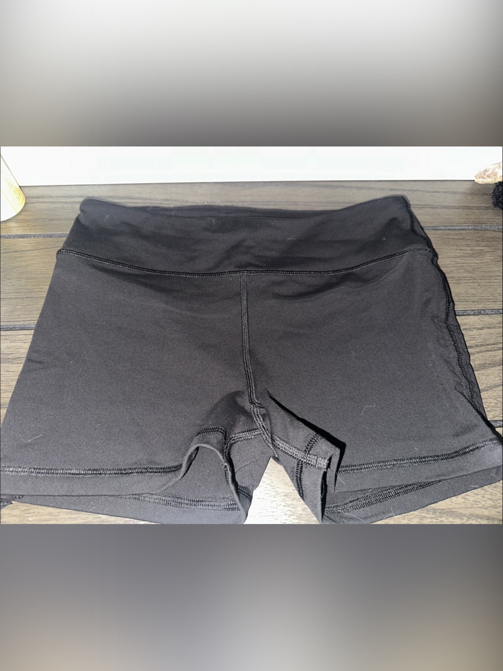 VSX Black High-Waist Workout Shorts